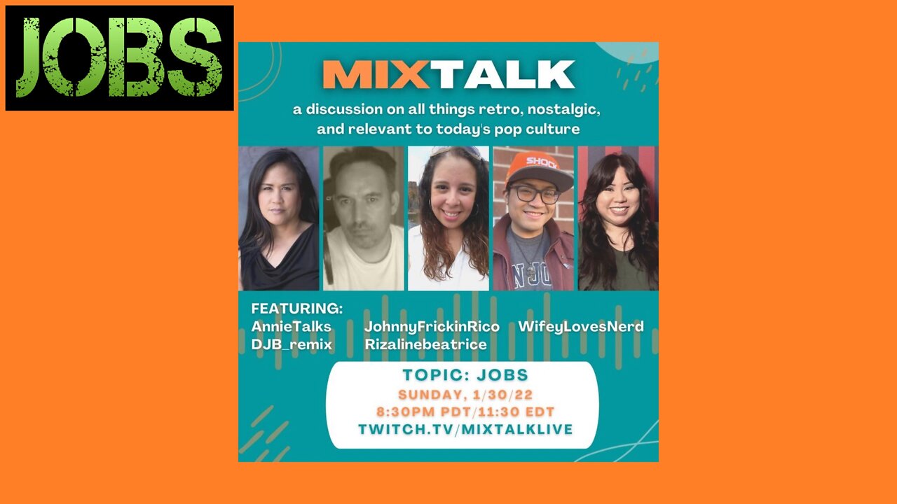 MIX TALK LIVE - Episode 9 - Jobs - Full Podcast