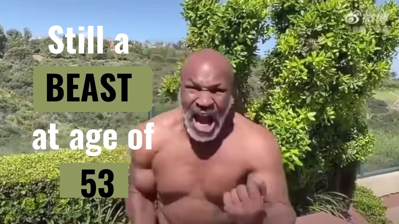 MIKE TYSON SHOWS OFF INCREDIBLE PHYSIQUE AND MAD HAND SPEED AT 53 YEARS OLD!