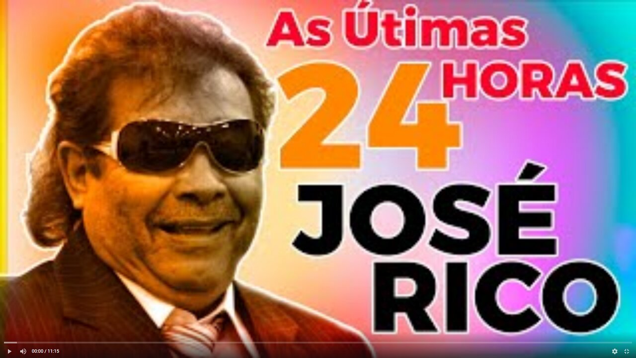 O MISTÉRIO DAS ÚLTIMAS 24 HORAS DE JOSÉ RICO(ASSISTA TODO VÍDEO).