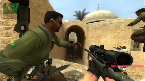 Counter Strike Source Dust 2 Bots #42 Only Sniper Rifles