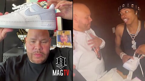 Fat Joe Pulls Up On Lil Baby & Gifts Him A Pair Of "TS" Squad Air Force Ones! 👟