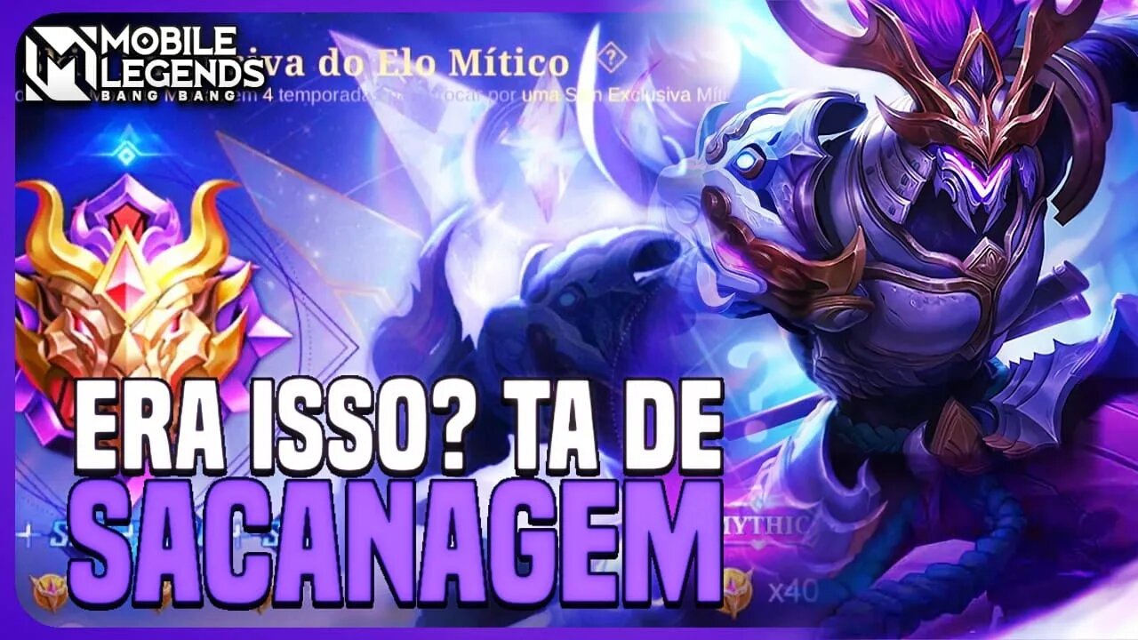 É SÓ ISSO MOONTON? QUE PIADA KKKKKKKKKK | NOVO ELO MÍTICO | MLBB