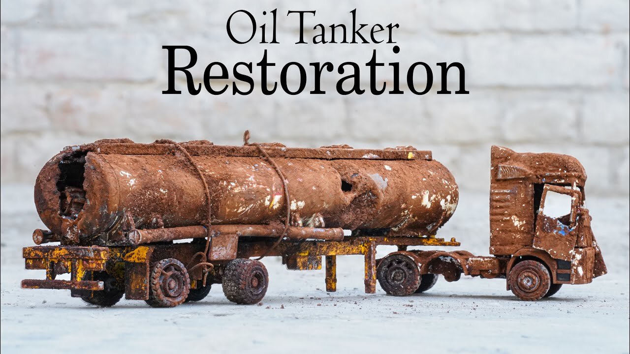 Restoration Destroyed Oil Tanker Truck