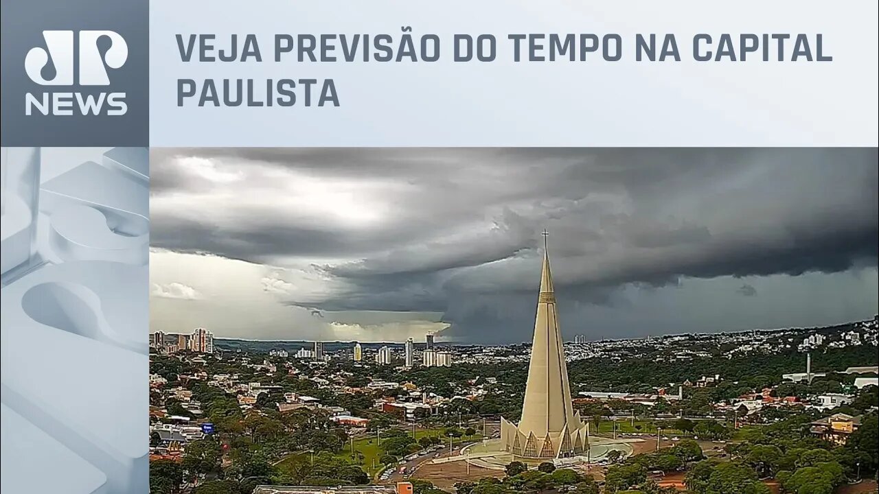 Aumenta o risco de temporais em São Paulo, Sul e em MS