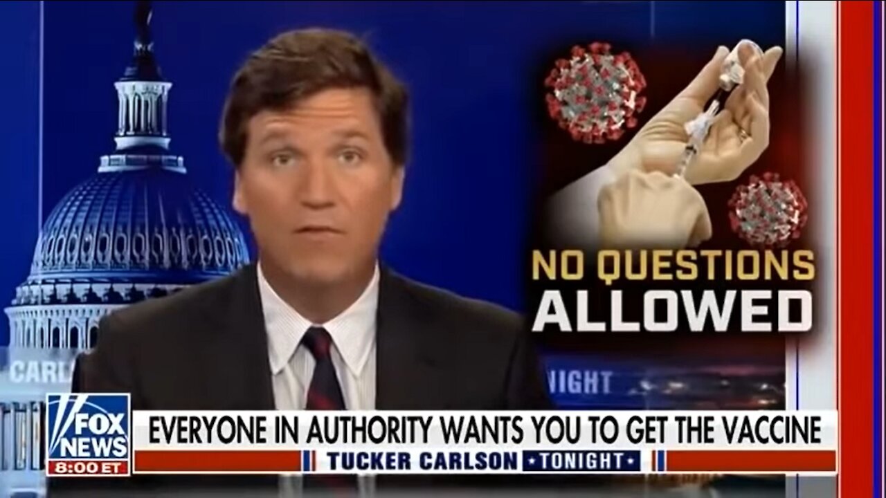 Tucker Asks How Many Died From Covid Vaccine and Exposes the Cover-Up (Banned From YouTube?)