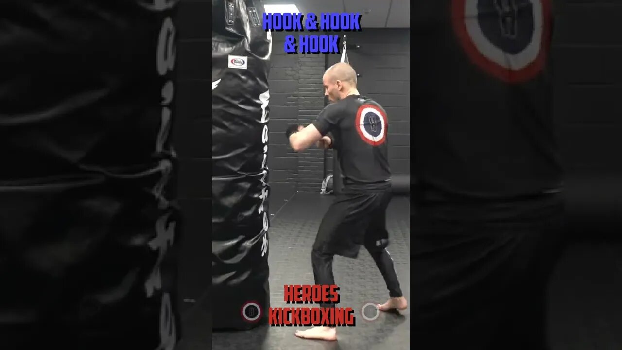 Heroes Training Center | Kickboxing & MMA "How To Double Up" Hook & Hook & Hook BH | #Shorts