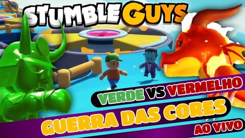 #stumbleguys GUERRA DAS CORES VERMELHO X VERDE