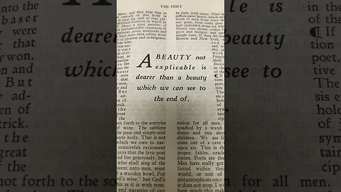 Emerson on Beauty