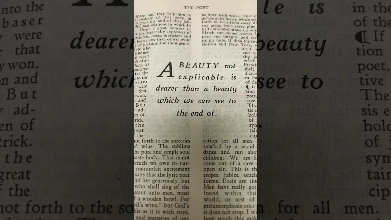 Emerson on Beauty