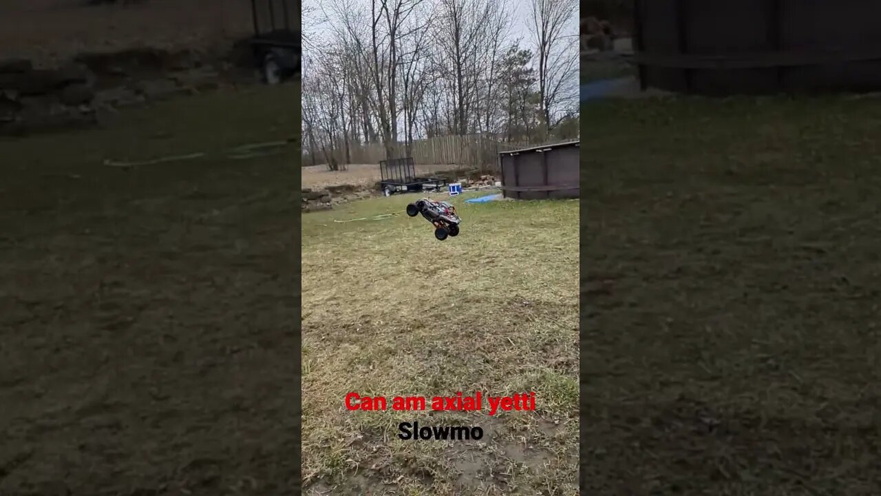 checking out the slow mo on the #google #pixel6a and taking the #canam #axial #yetti
