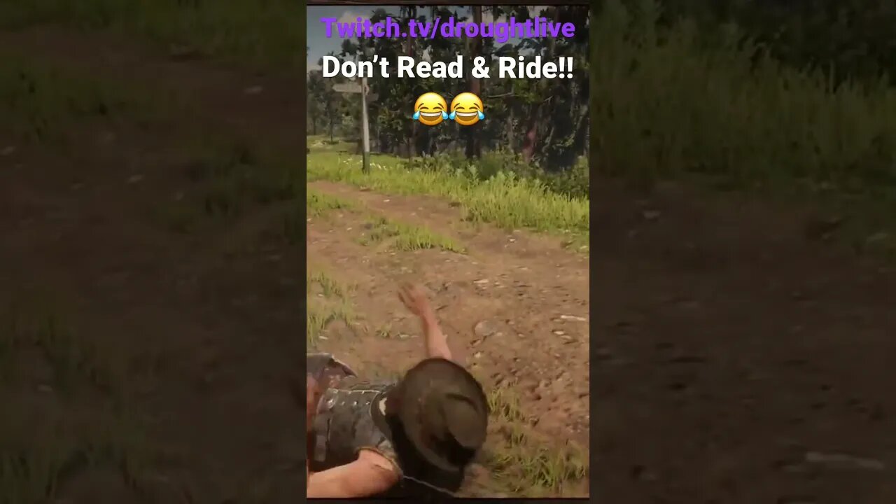 Don’t Ride & Read #reddeadredemtion2 #fail #twitch #fyp
