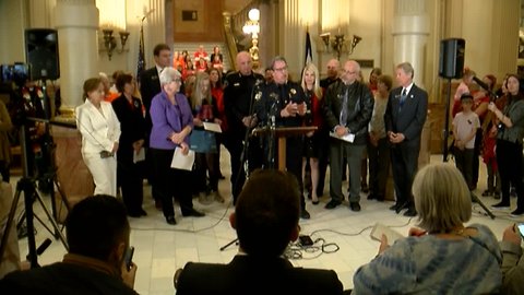 Full news conference: Colorado Democrats, law enforcement officers unveil new red flag gun violence bill