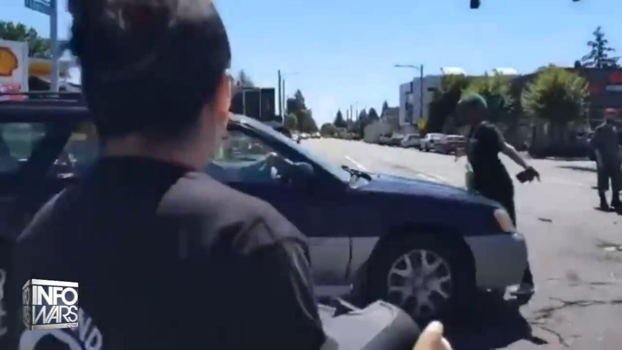 Liberal Protestor Gets Hit By Car After Demonstrating In The Street