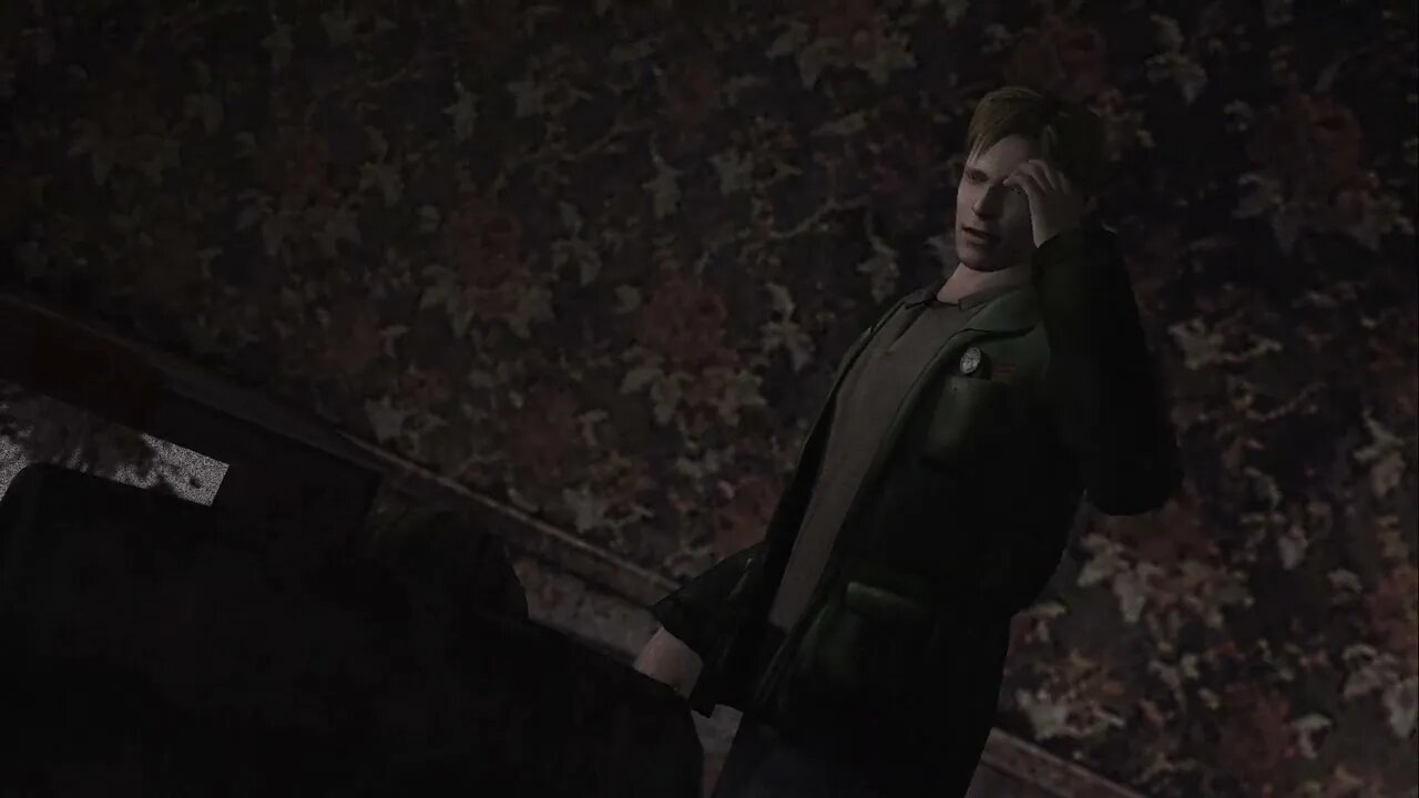 Silent Hill 2 James finds himself dead on the couch like the couch potato he is