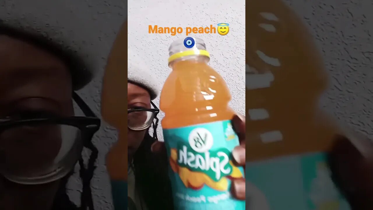 trying v8 splash mango peach for first time 😇🧿