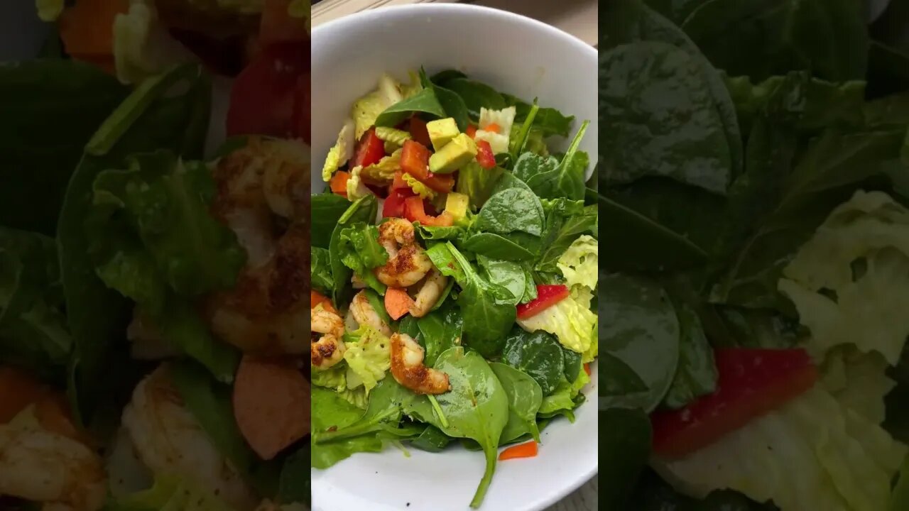 KETO Cajun Shrimp Salad! #shorts