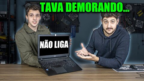 O EDITOR COMEÇOU A NAMORAR E JÁ TROUXE UM NOTEBOOK DA PATROA PRA ARRUMAR