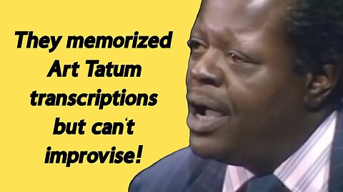 Oscar Peterson talking about pianists who memorized Art Tatum transcriptions but couldn't improvise