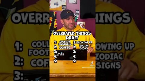 Who would you take 1st overall?? Overrated Things Draft! #shorts #draft