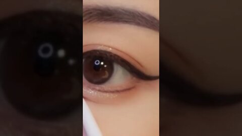 Hot Chinese Girl Applies Eyeliner