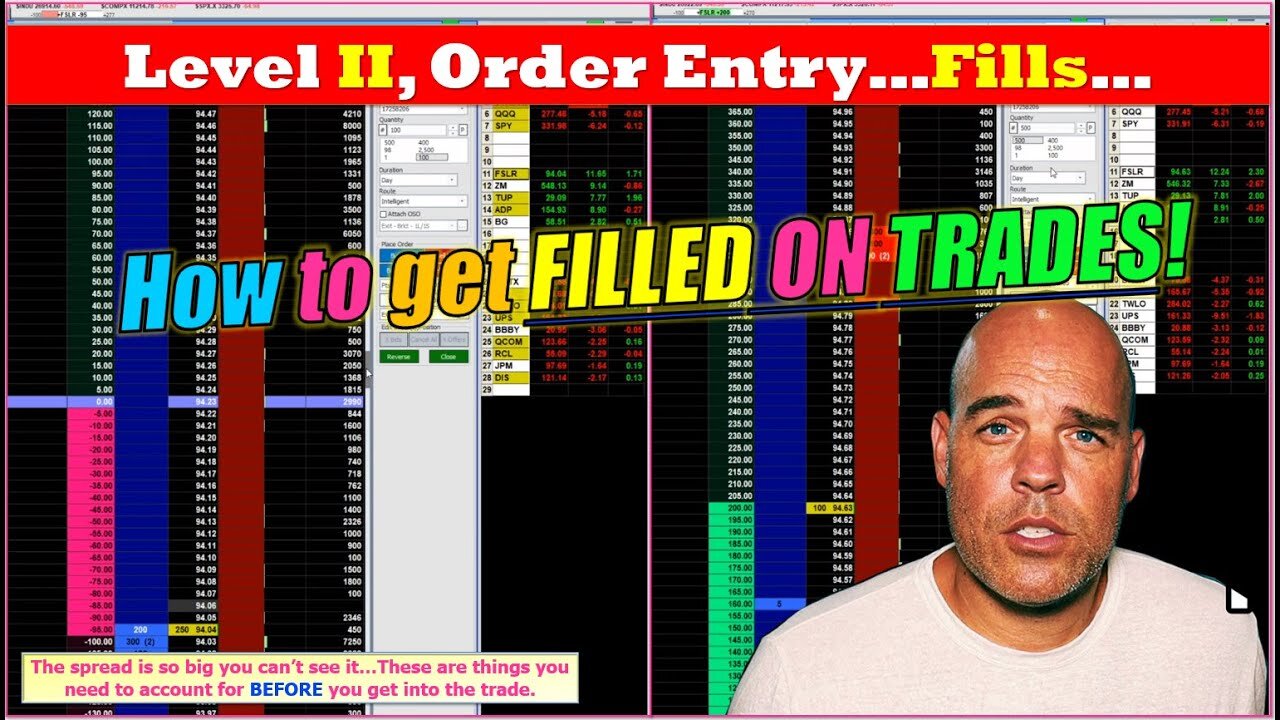 Order Entry, Level II and How to Get Filled on Trades