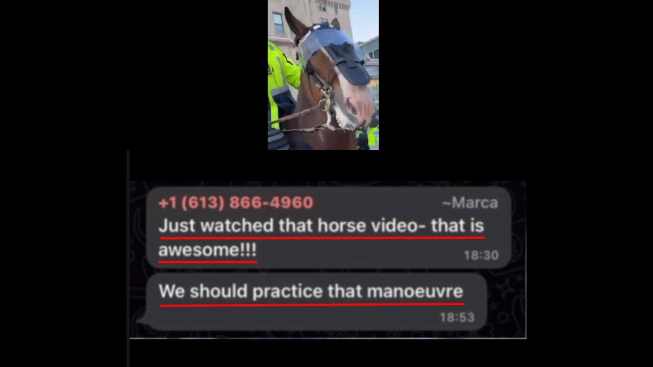 Ottawa police caught gloating about trampling on protesters in a chat group