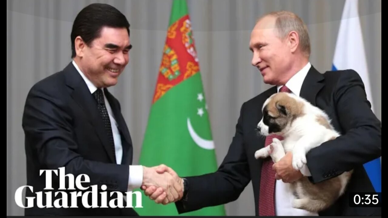 Putin's all smiles to get a puppy as birthday present
