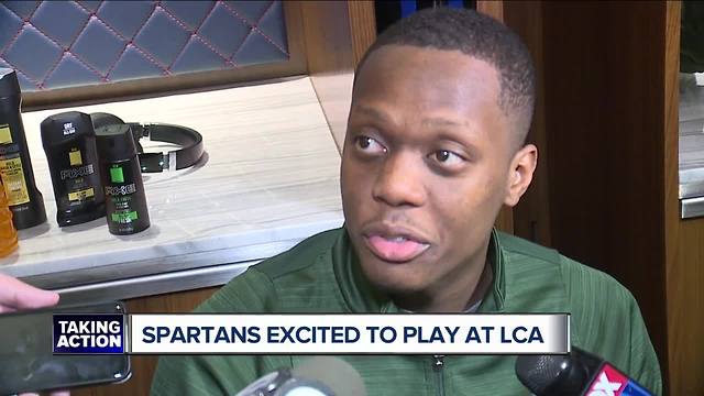 Spartans excited to play in front of friends & family at Little Caesars Arena