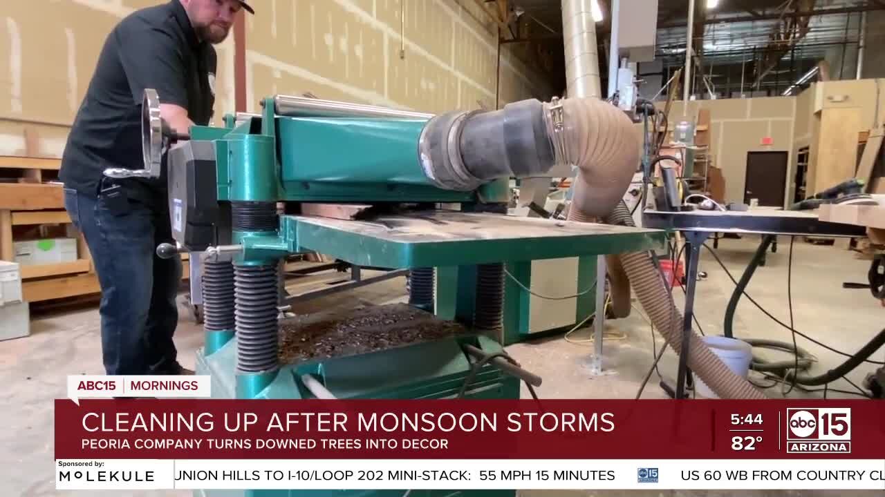 Cleaning up after monsoon storms