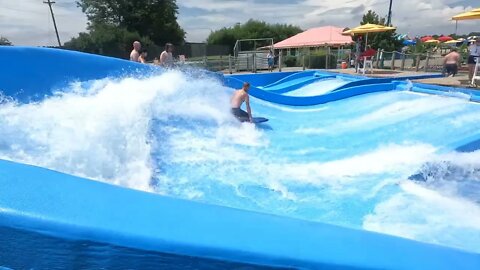 flowrider - Scott - 7 at Soak City, Kings Island