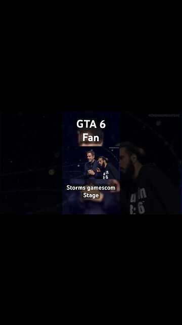 GTA 6 Gamescom Scandal: Fan Takes Stage! #gta6