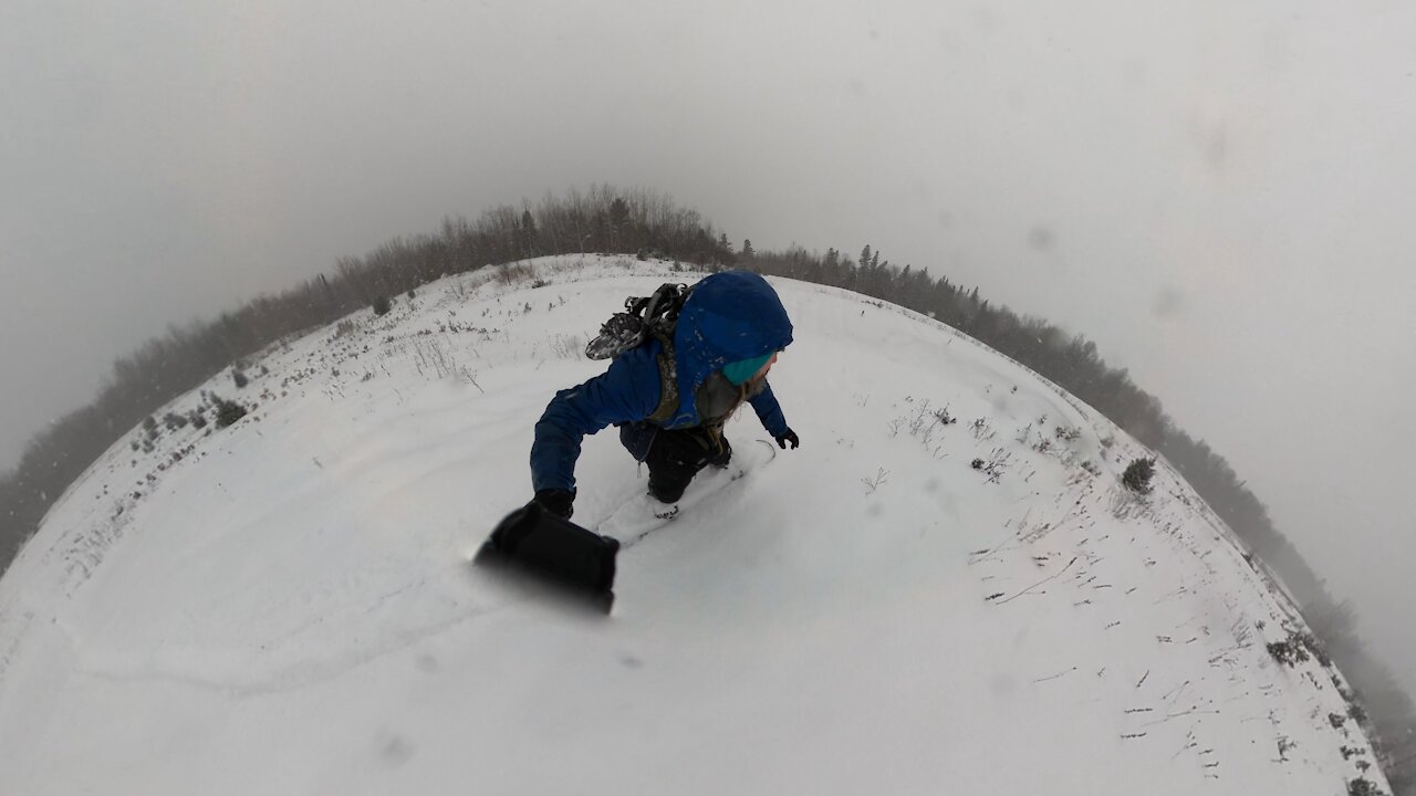 Snowboarding my spot, testing out my new GoPro Max, nothing crazy