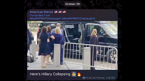 Here’s Hillary Collapsing 👮🔥