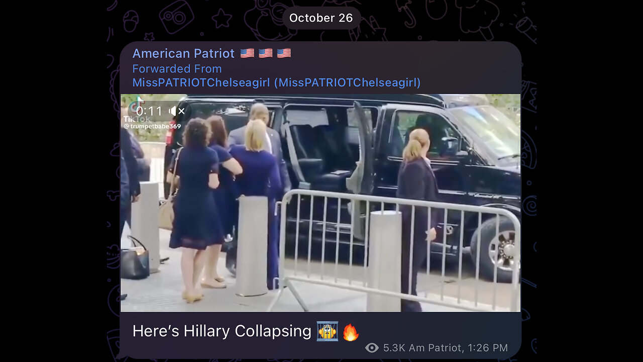 Here’s Hillary Collapsing 👮🔥