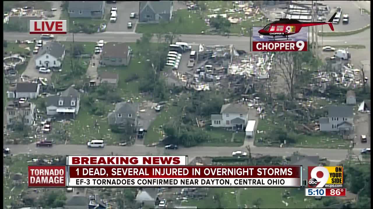 Tornadoes cause widespread damage near Dayton