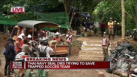 Thai cave rescue: Former navy SEAL working to rescue boys dies from lack of oxygen