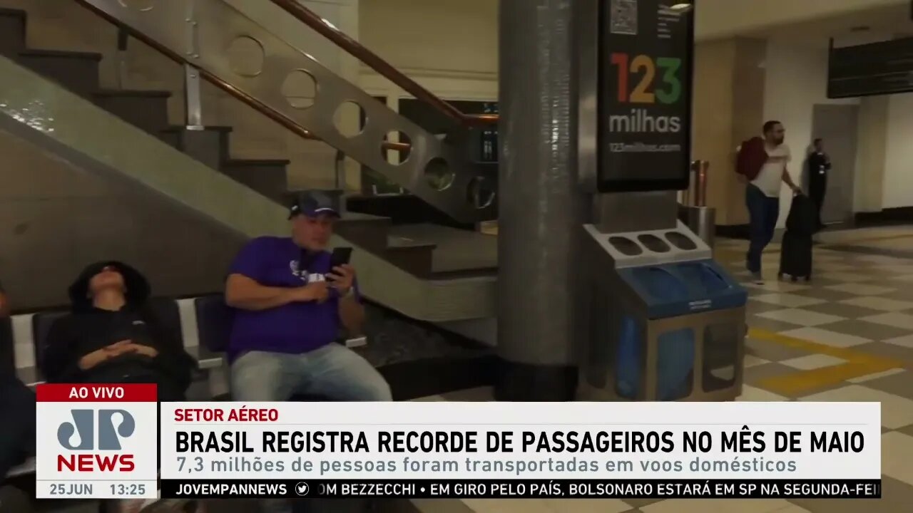 Brasil registra recorde de passageiros no setor aéreo no mês de maio