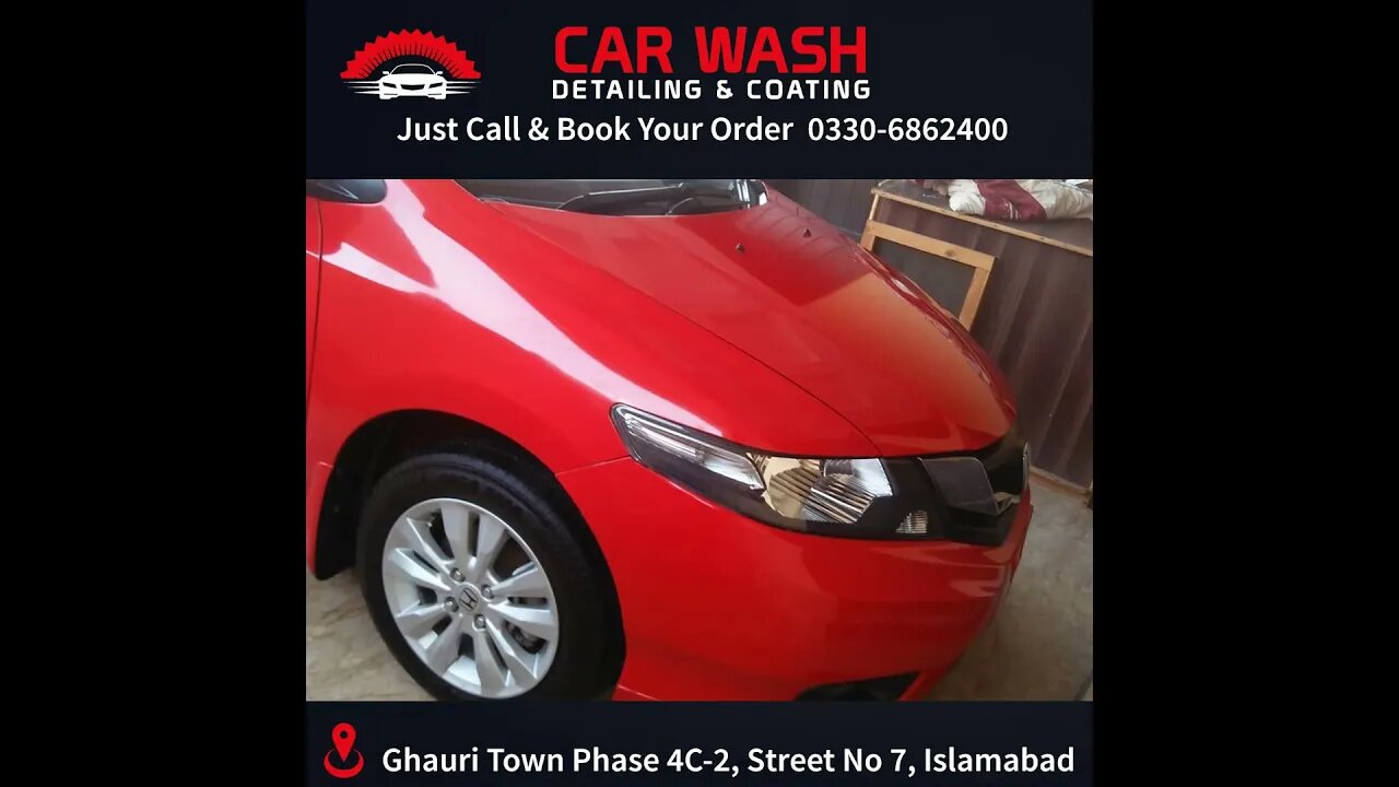 Honda City After Complete Car Detailing in Islamabad At Home +923306862400 #shorts