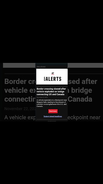 BREAKING News!! car explodes at Border Crossing