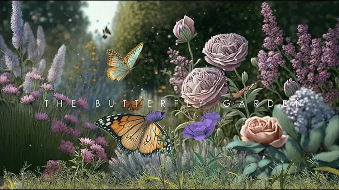 🦋THE BUTTERFLY GARDEN🦋 - Relaxing Music 🗝️Study Music, Sleep Music, Meditation Music