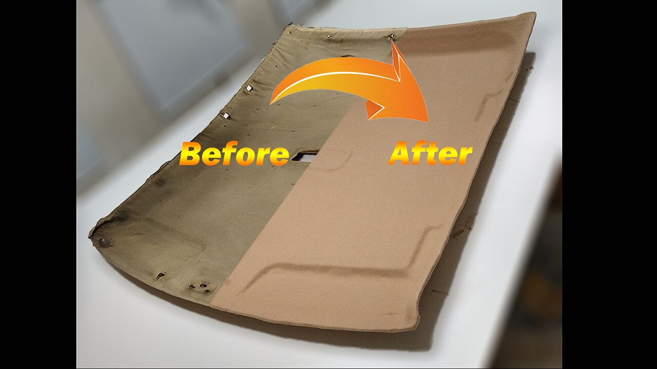 How to repair a cracked and sagging car headliner