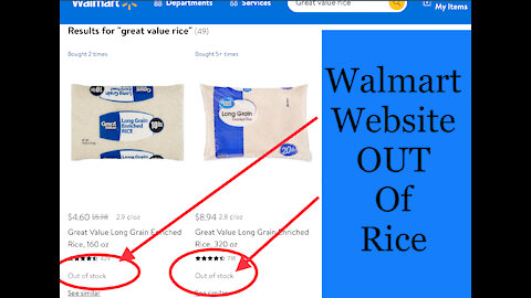 Walmart is Out Of Rice - Food Shortage Worsens