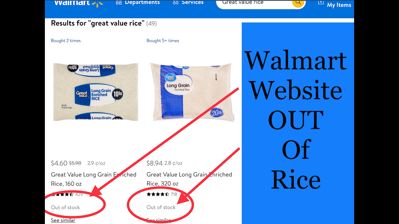 Walmart is Out Of Rice - Food Shortage Worsens