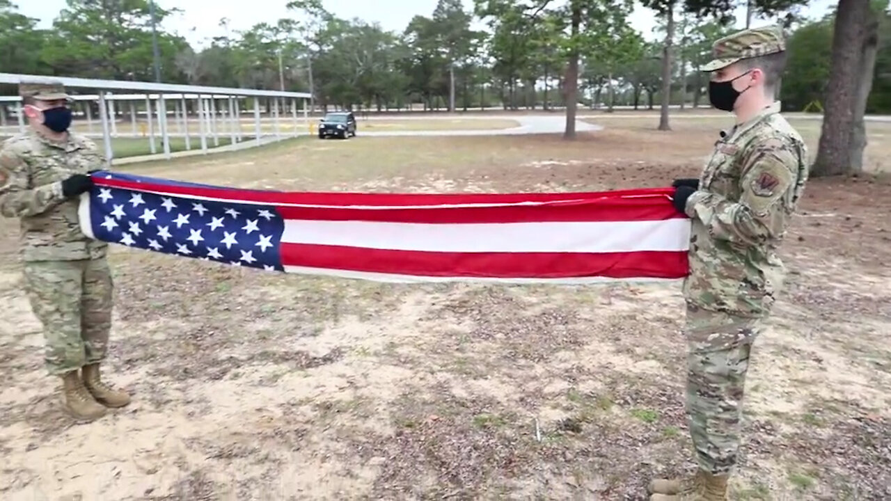 Honor Guard Flag Folding Working Interview