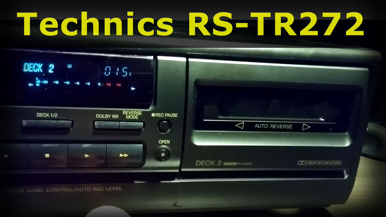 Technics RS-TR272 - Vintage Auto Reverse Dual (Double) Cassette Deck w Dolby B, C Hx-Pro review
