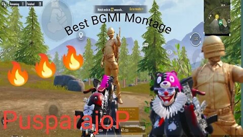 best bgmi montage 🔥🔥🔥| pushparaj😱😱#snax #jonathangaming #pubgmobile