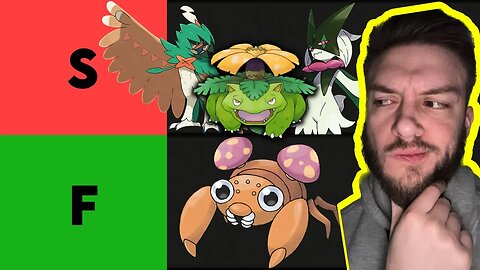 Grass Type Pokemon Tier List