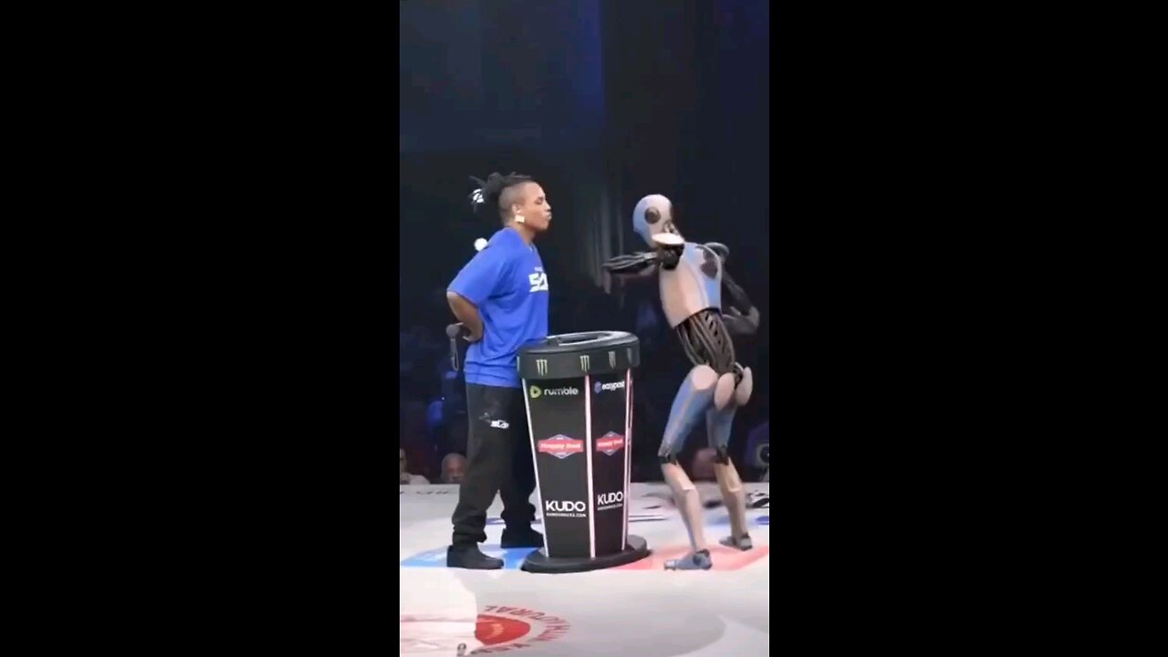 rumble power slap robot vs man 🤔😮😲