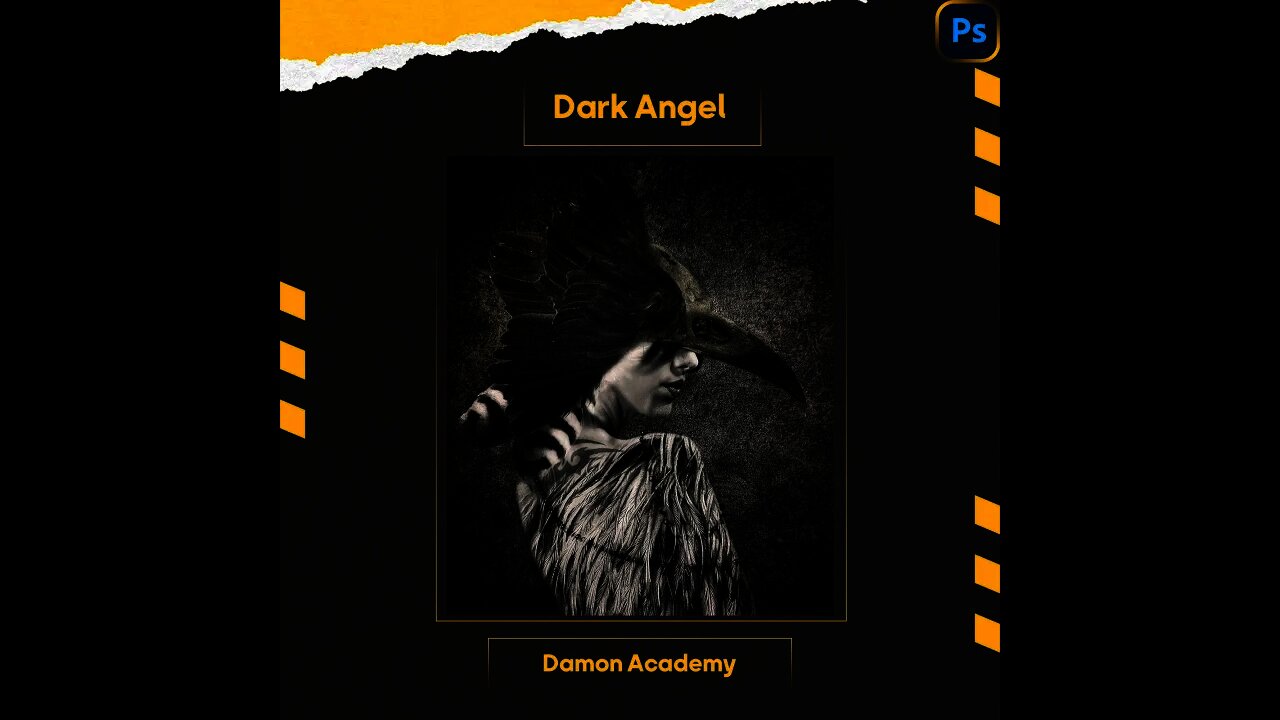 Photoshop Dark Angel Manipulation آموزش فتوشاپ