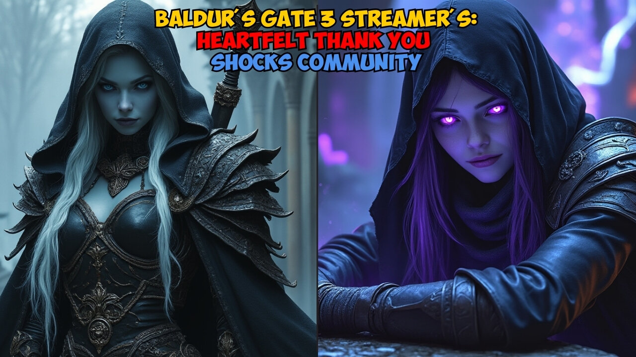 Baldur's Gate 3 Streamer's Heartfelt THANK YOU SHOCKS Community